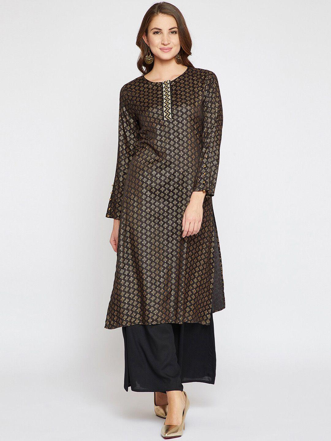 rare ethnic motifs printed kurta with palazzos