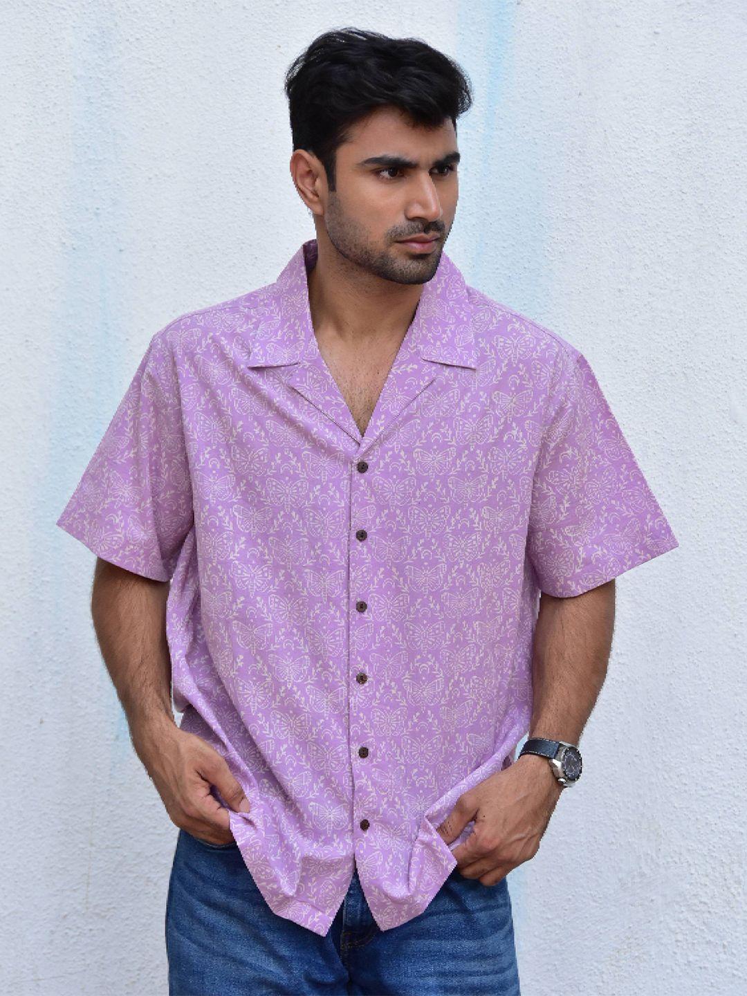 chidiyaa original conversational printed pure cotton casual shirt