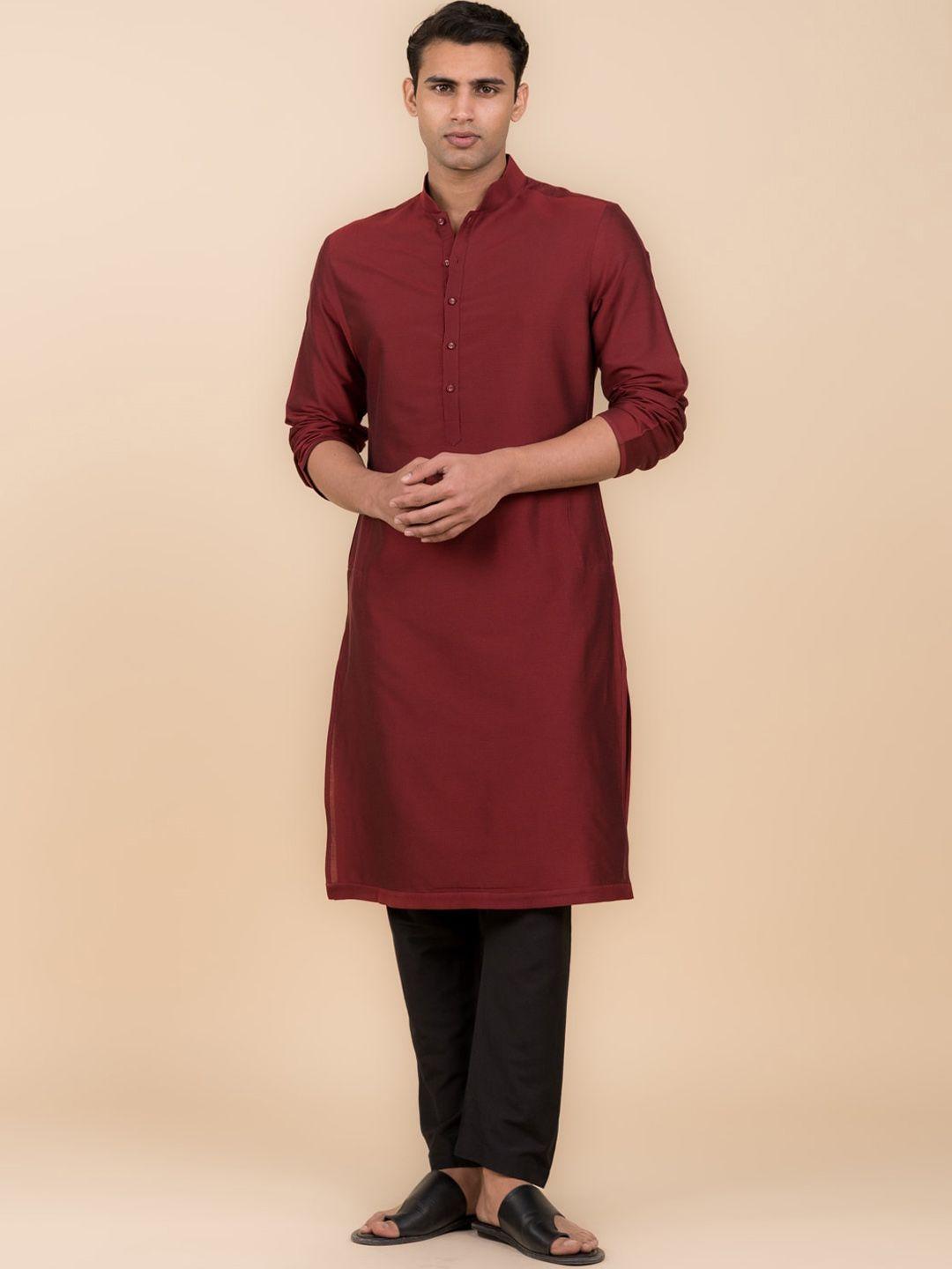 tasva mandarin collar straight kurta