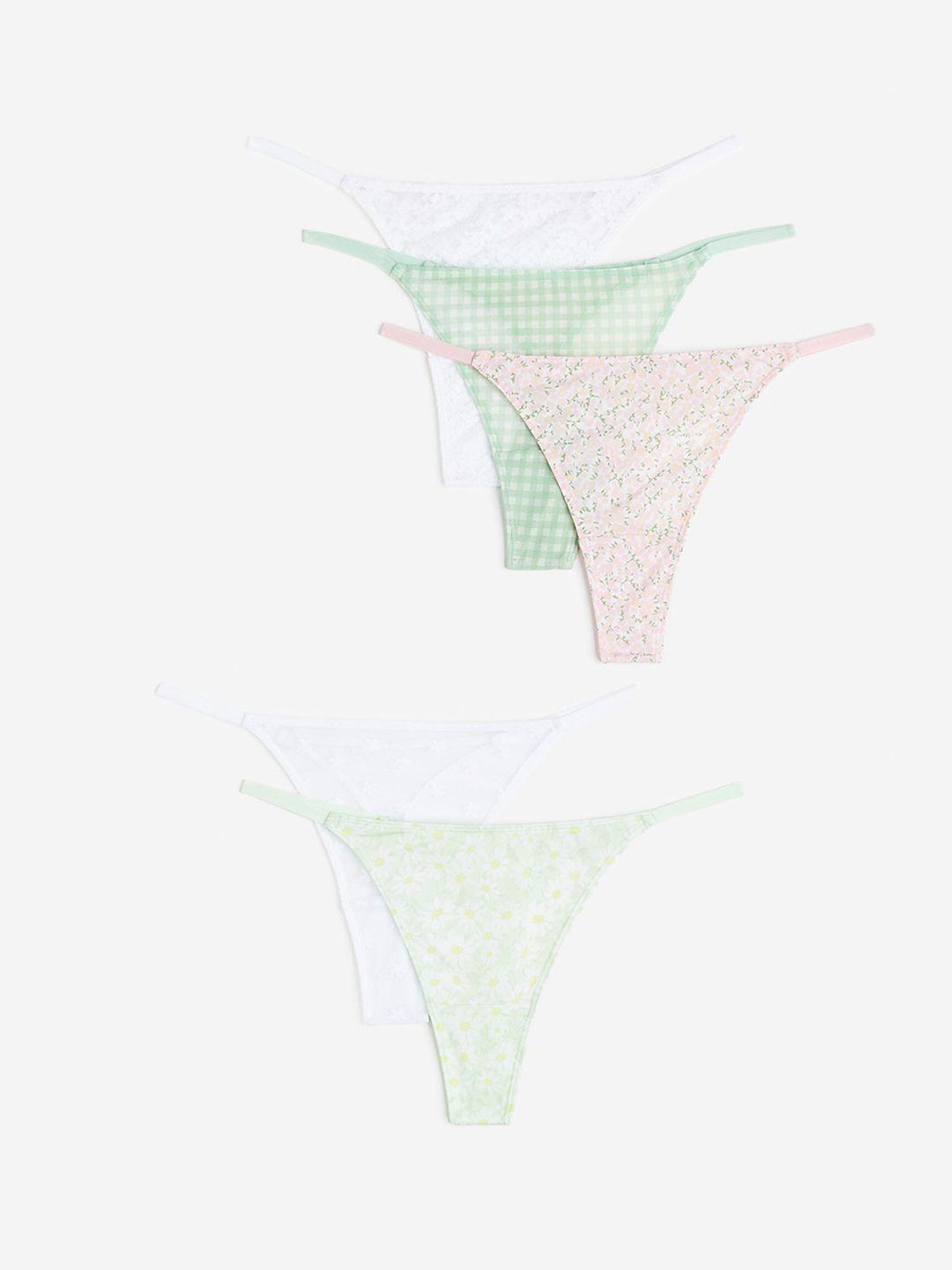 h&m women 5-pack thong briefs