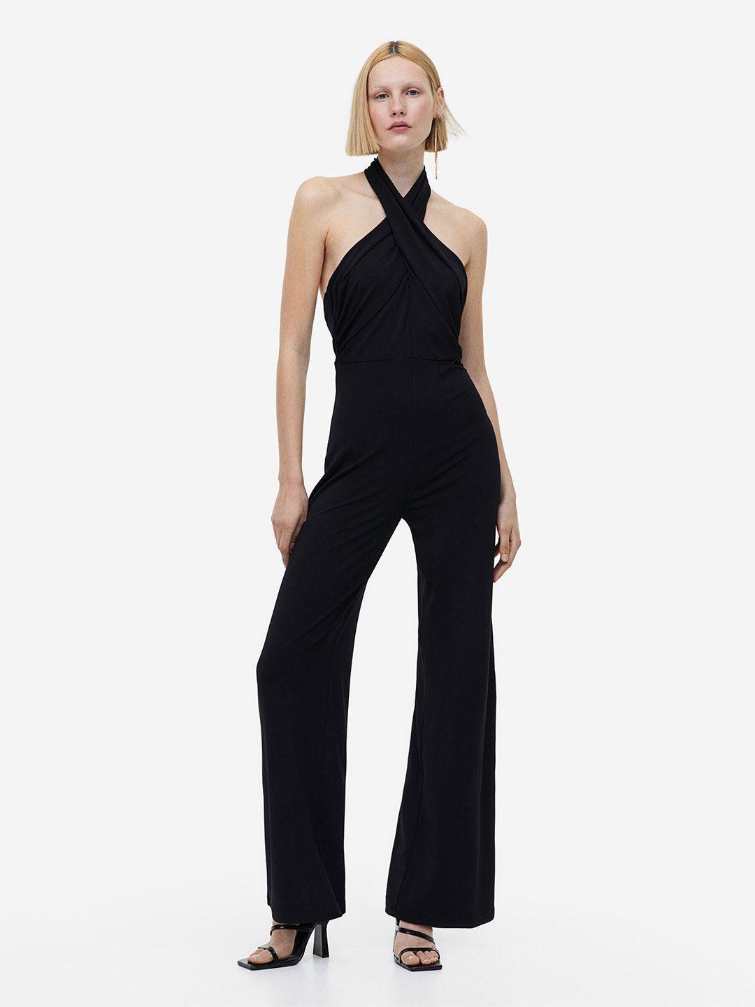 h&m women halter neck jumpsuit