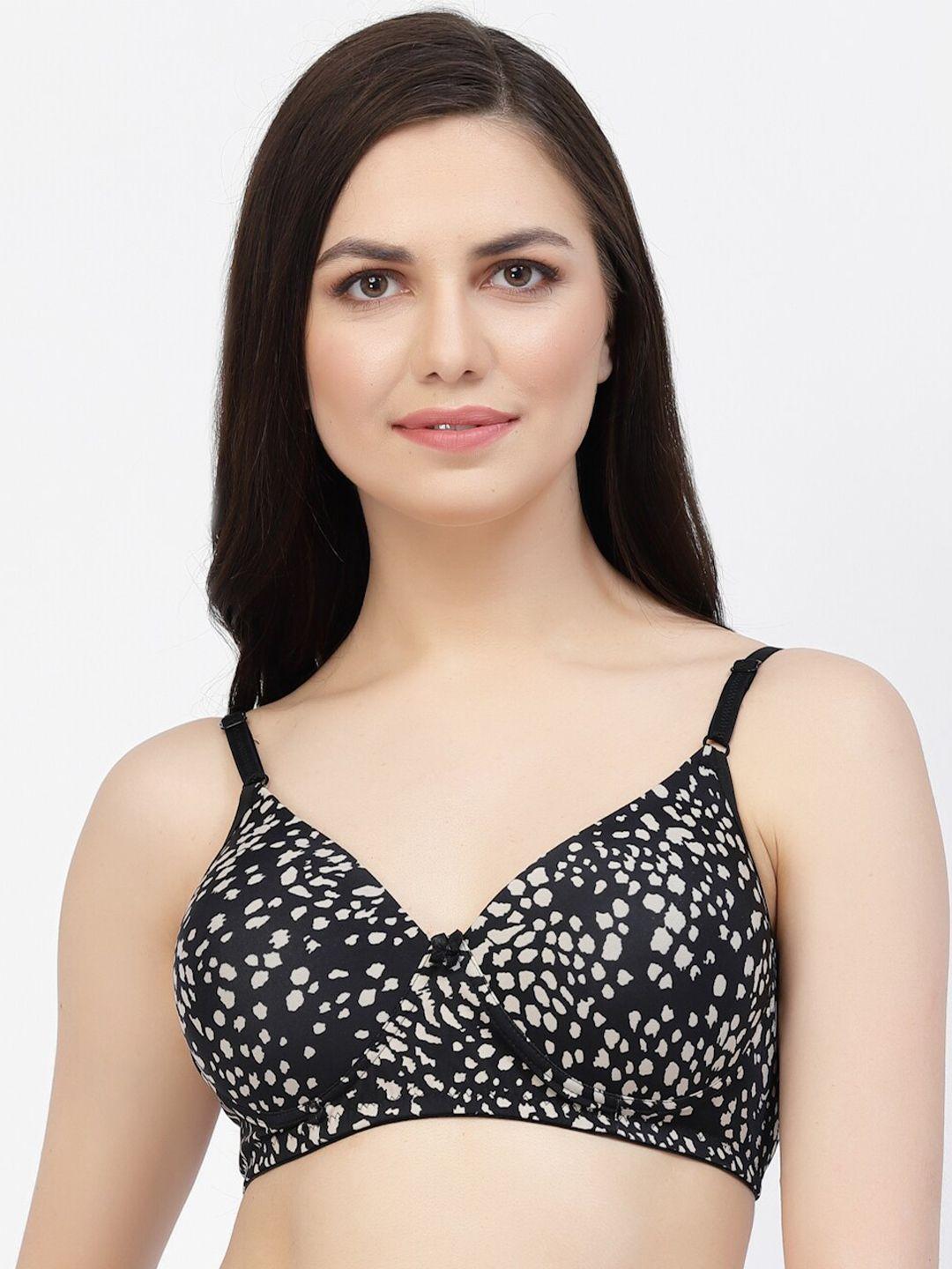 cukoo abstract printed full coverage all day comfort lightly padded bra