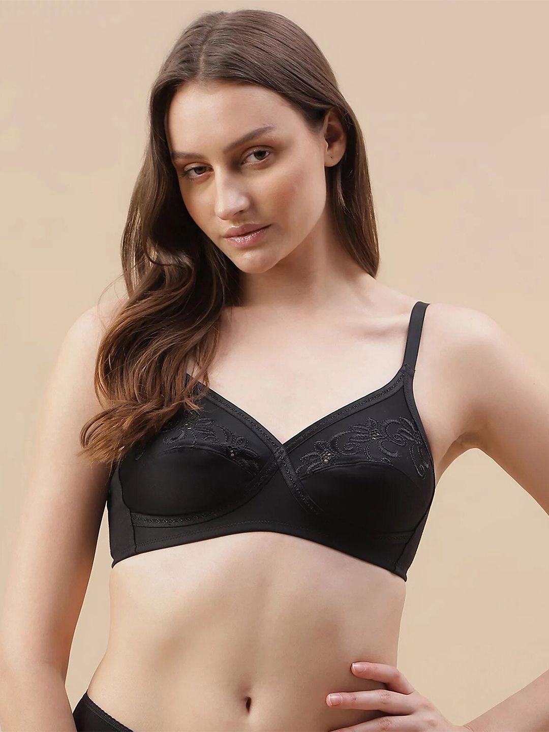 marks & spencer floral embroidered non padded medium coverage all day comfort everyday bra