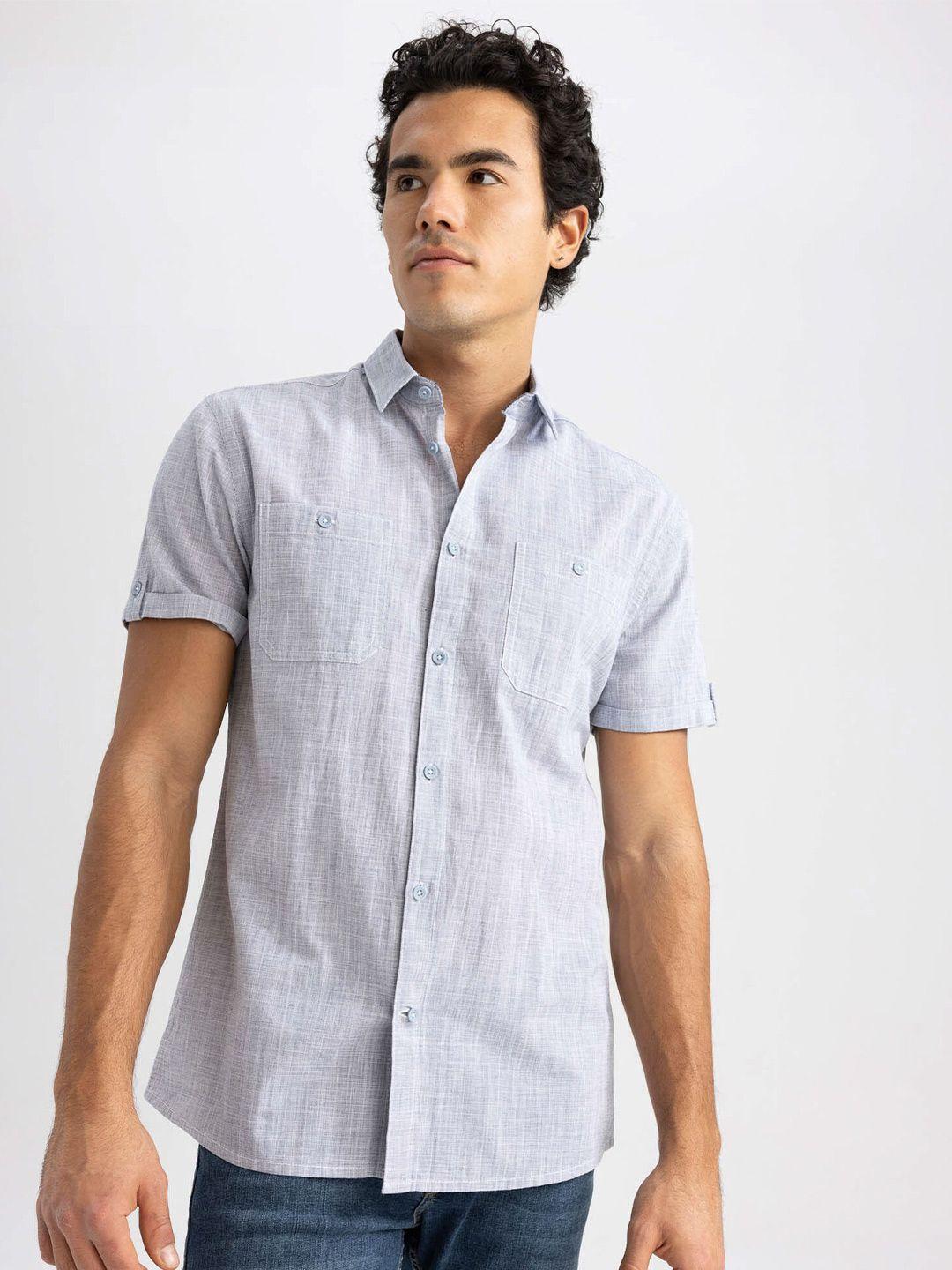 defacto men comfort cotton casual shirt