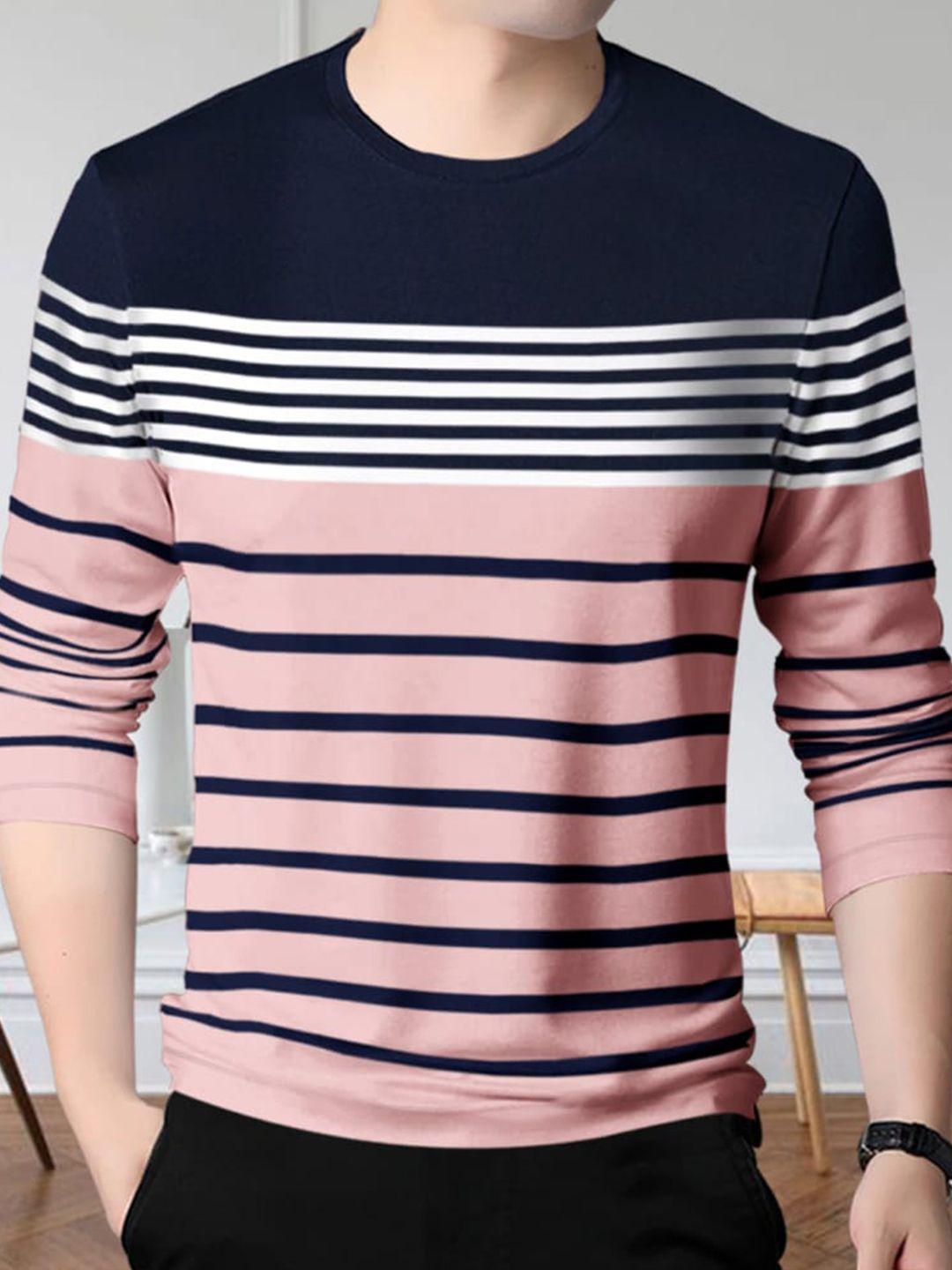 eyebogler striped round neck cotton t-shirt