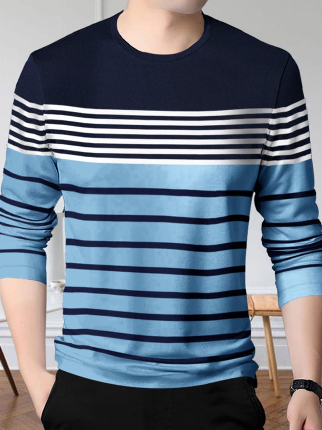 eyebogler striped round neck cotton t-shirt