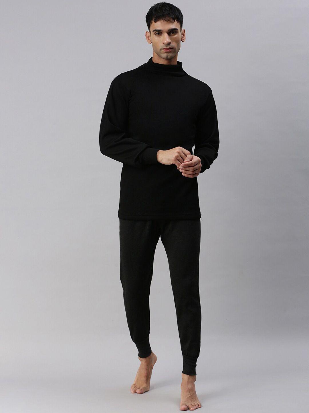 lux cottswool men turtle neck thermal set