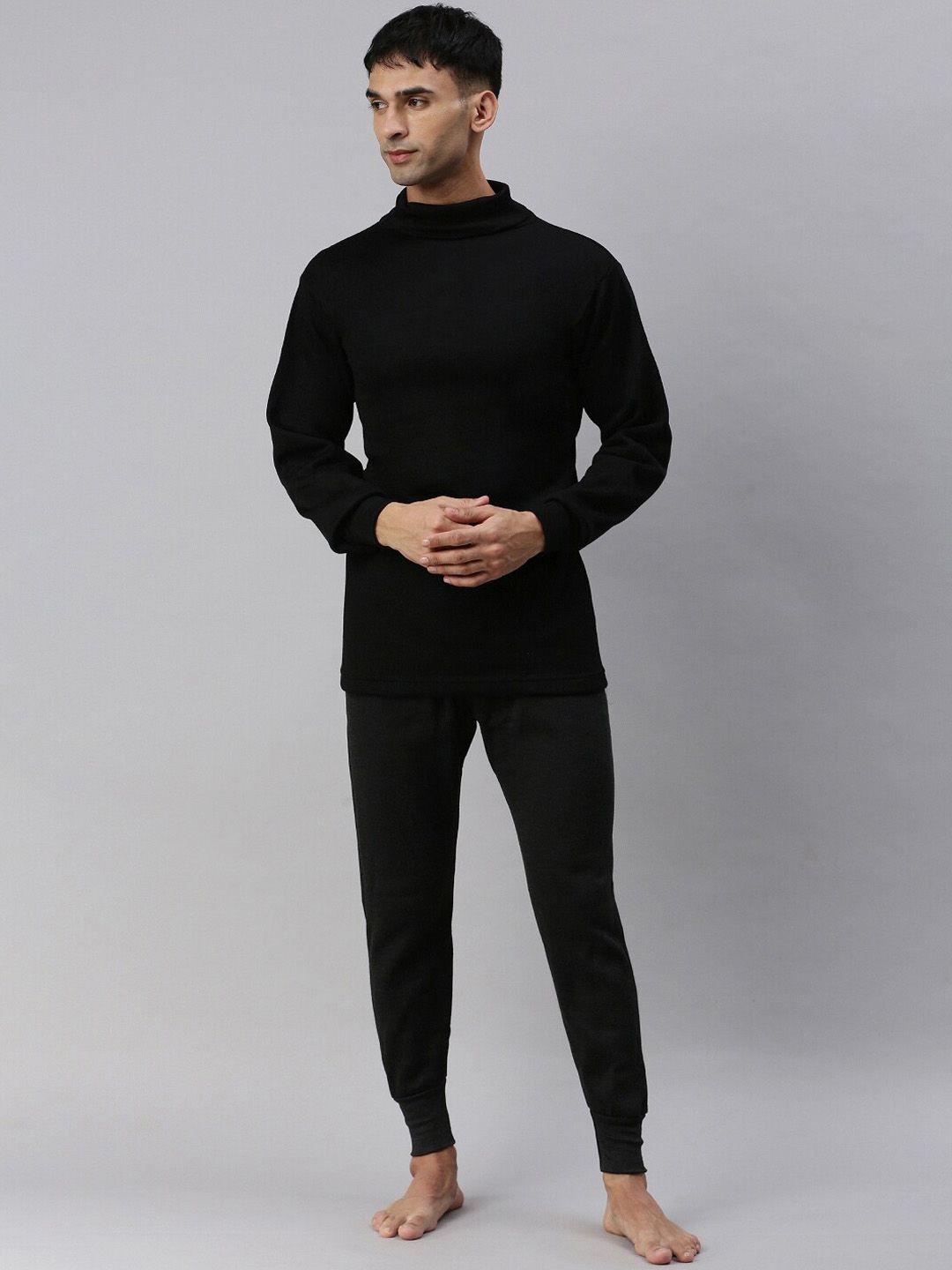 lux cottswool men turtle neck thermal set