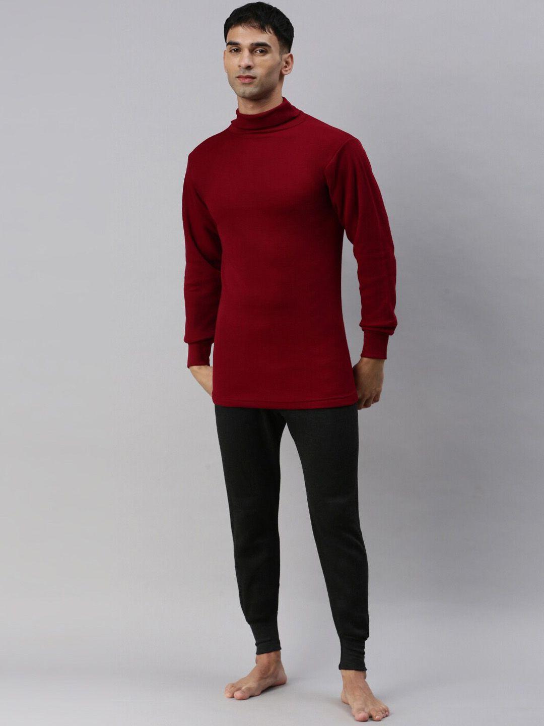 lux cottswool men turtle neck thermal set