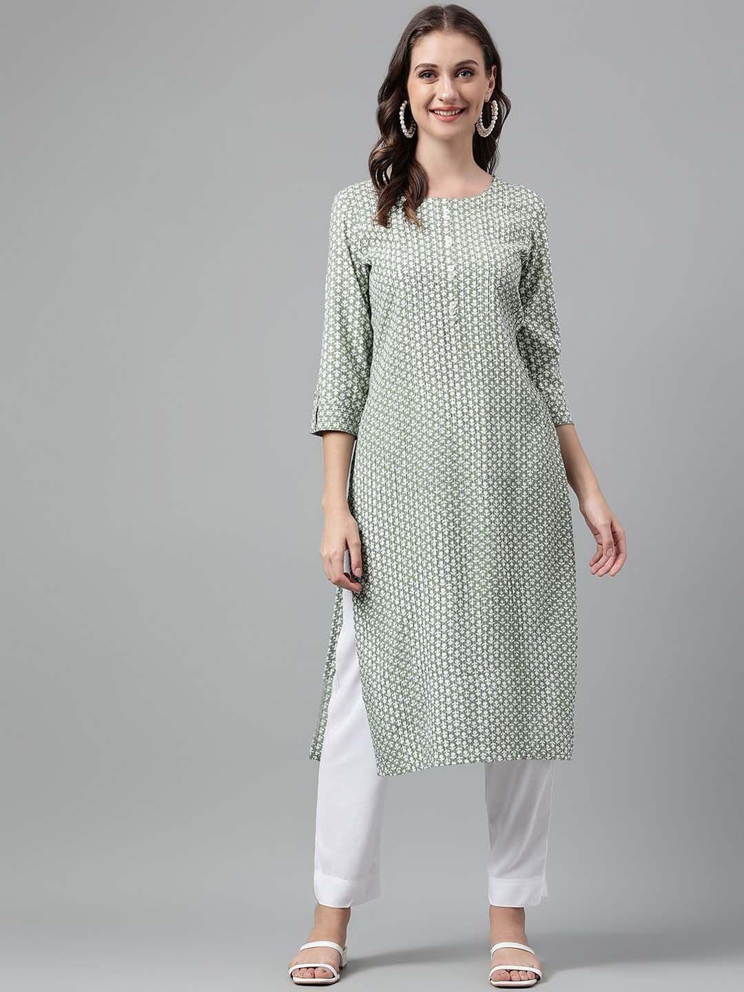 neemiya floral printed straight kurta