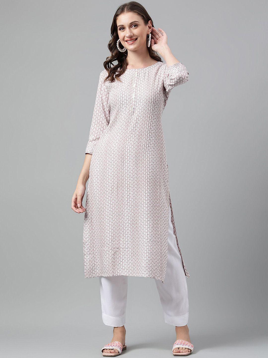 neemiya floral printed straight kurta