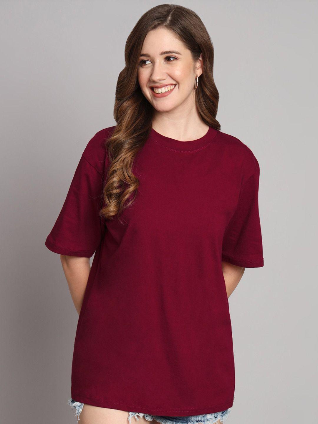 funday fashion round neck organic cotton oversized t-shirt