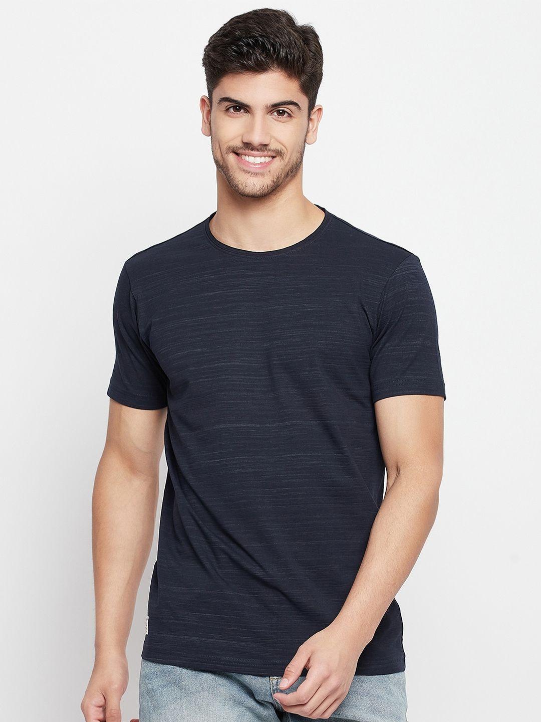 qubic round neck cotton t-shirt