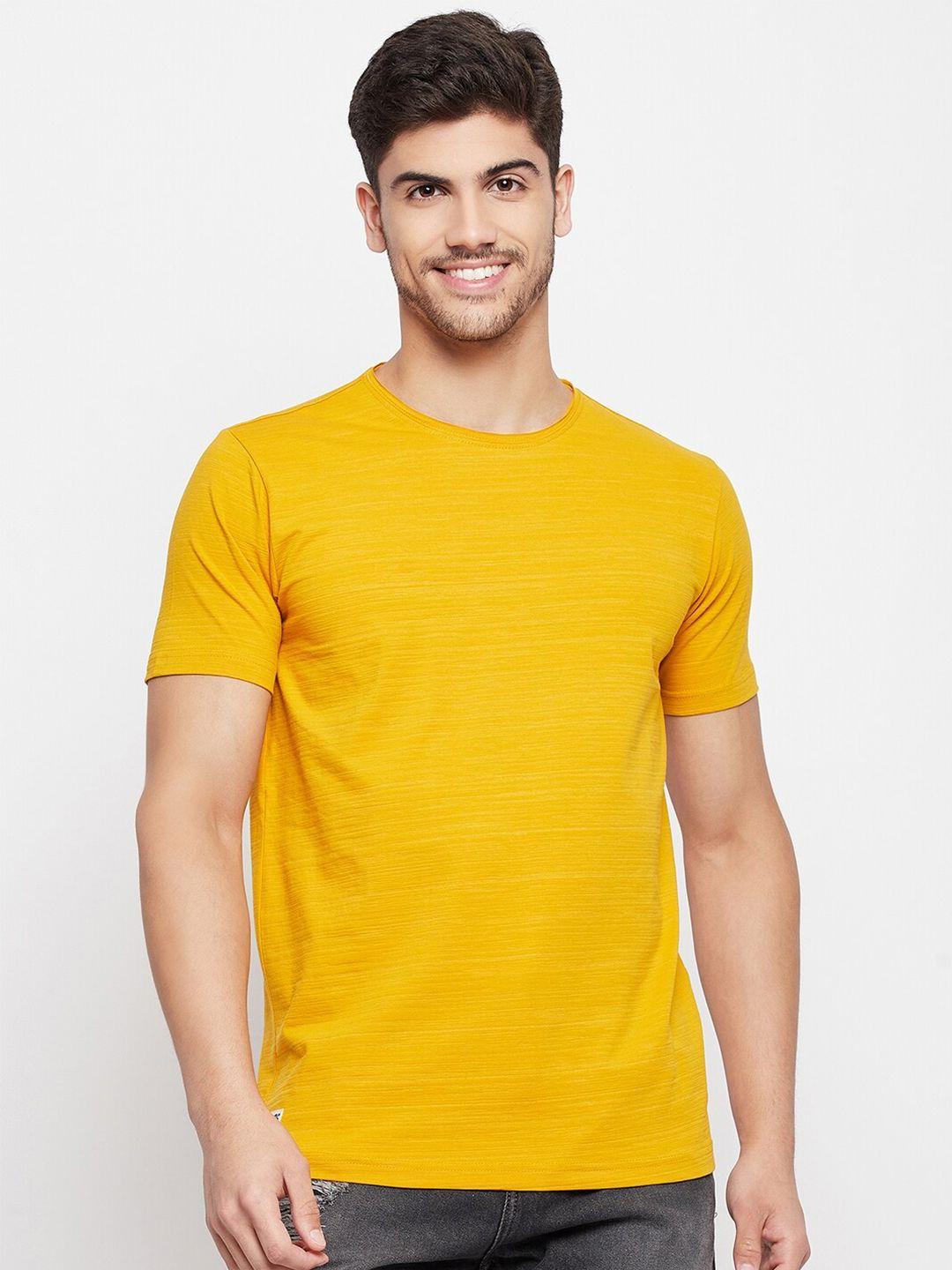 qubic round neck cotton t-shirt