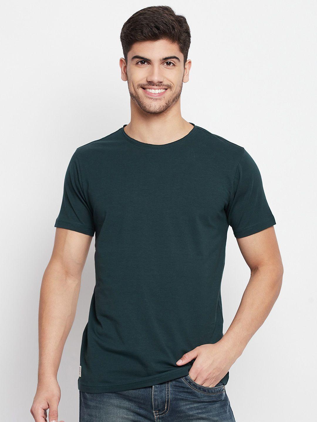 qubic round neck cotton t-shirt