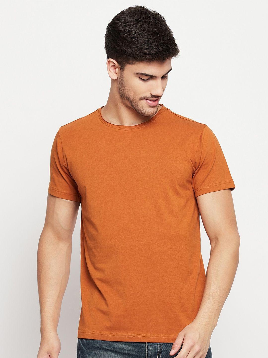 qubic round neck cotton t-shirt