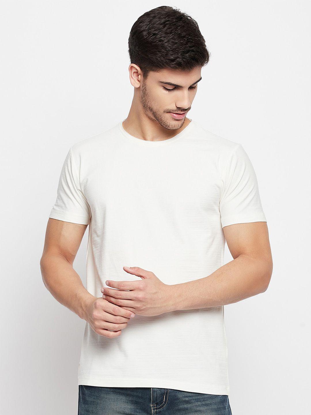 qubic round neck cotton t-shirt