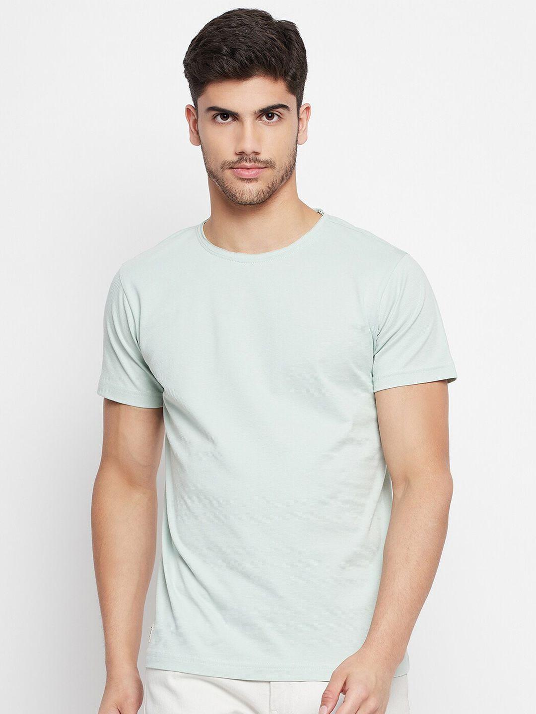 qubic round neck cotton t-shirt