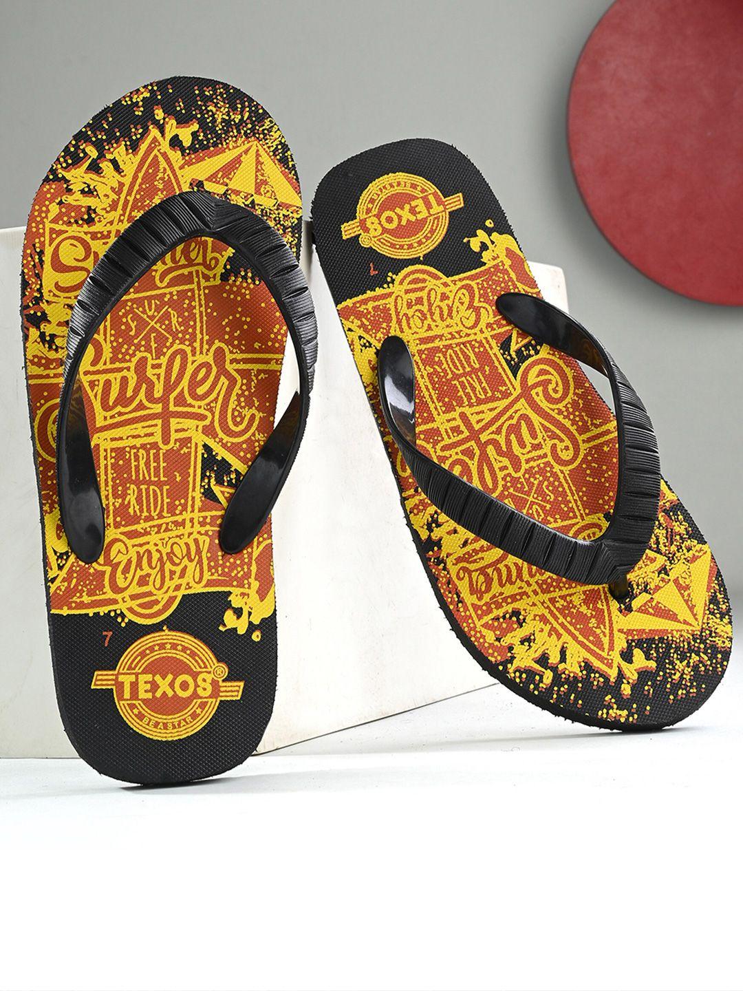 birde men printed thong flip-flops