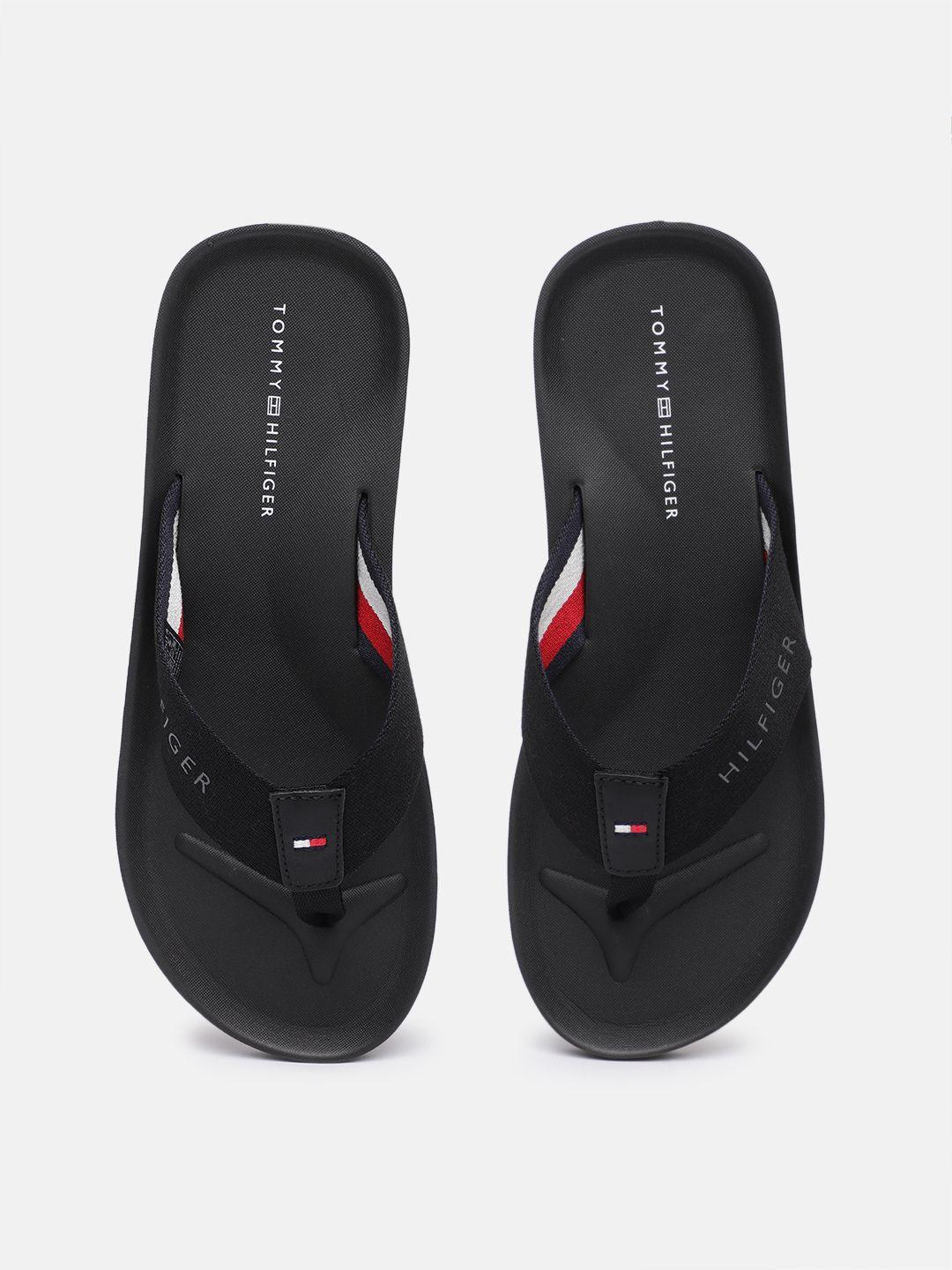 tommy hilfiger men brand logo printed thong flip-flops