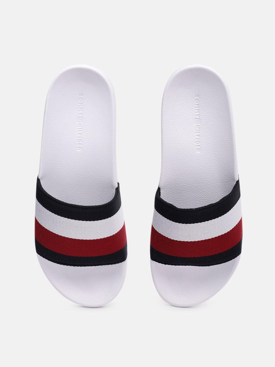 tommy hilfiger women striped sliders