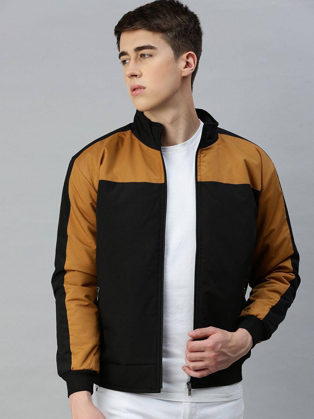 voxati colourblocked bomber jacket