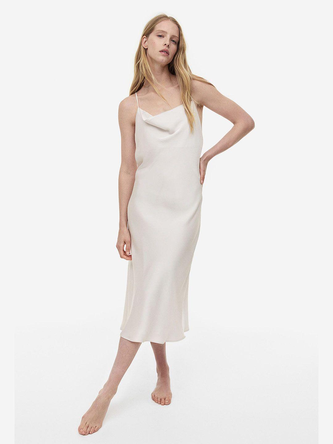 h&m satin nightdress