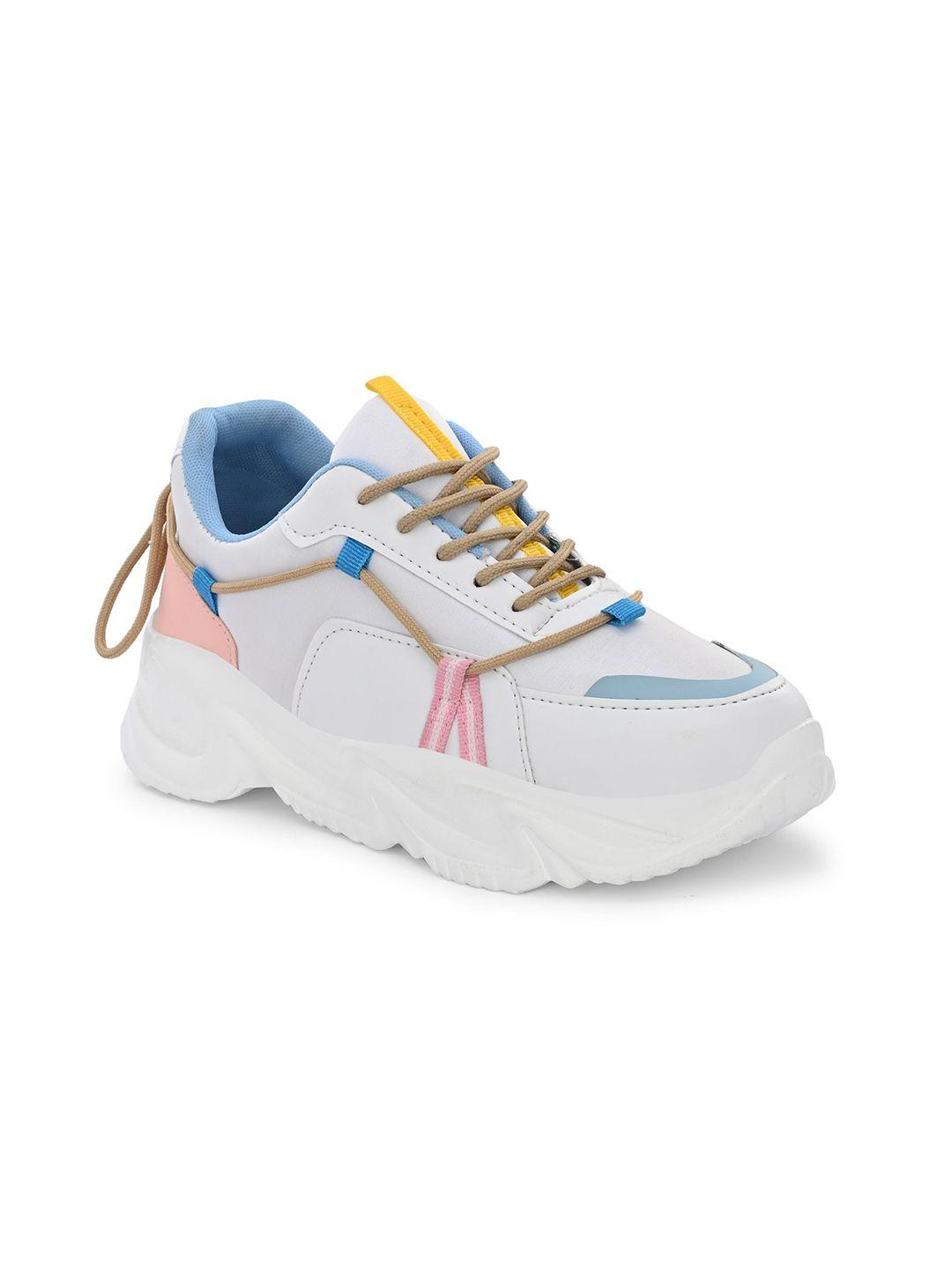 afrojack women colourblocked padded insole basics sneakers