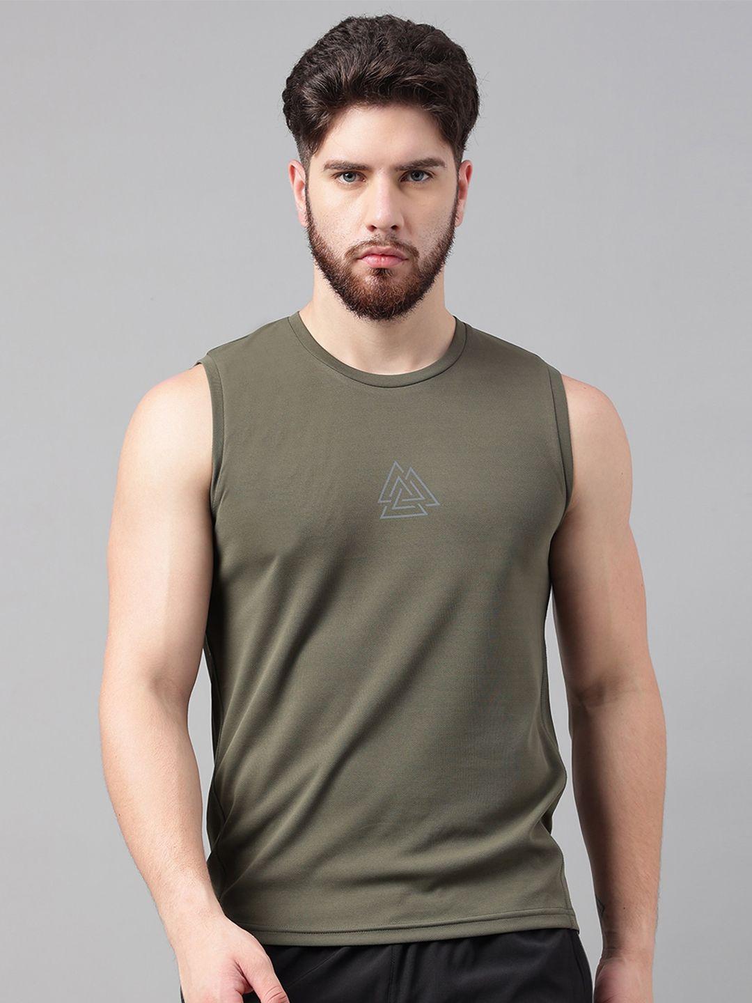 unpar round neck sleeveless sports t-shirt