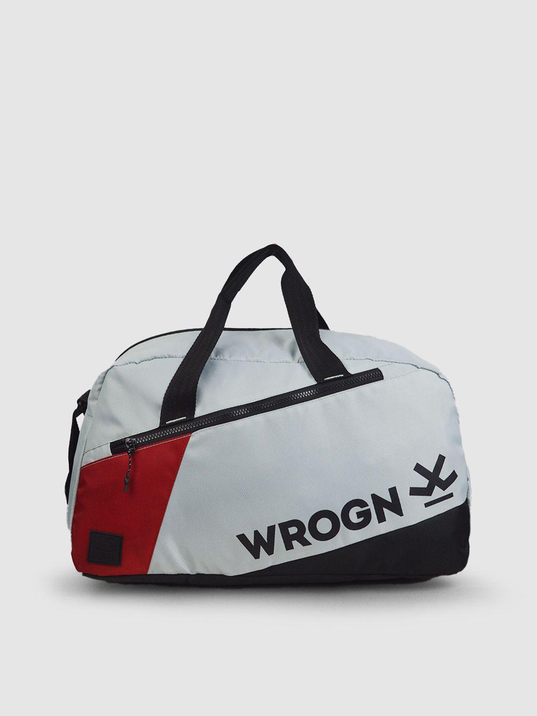 wrogn printed duffel bag