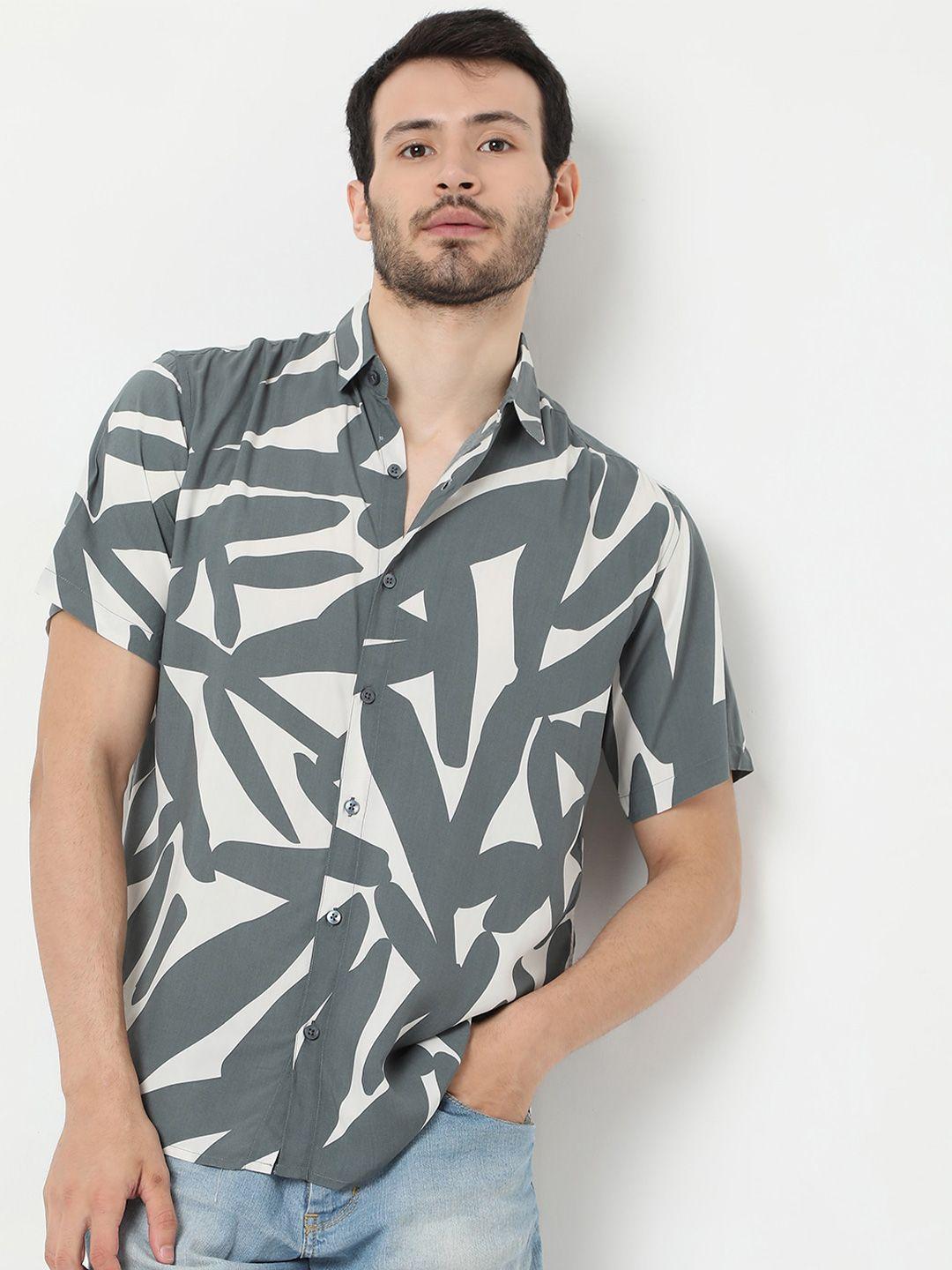 7shores abstract printed classic casual shirt