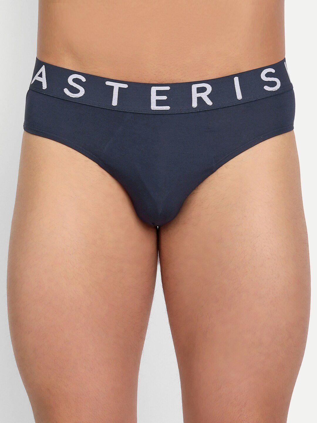 asterisk men mid-rise moisture absorption basic briefs