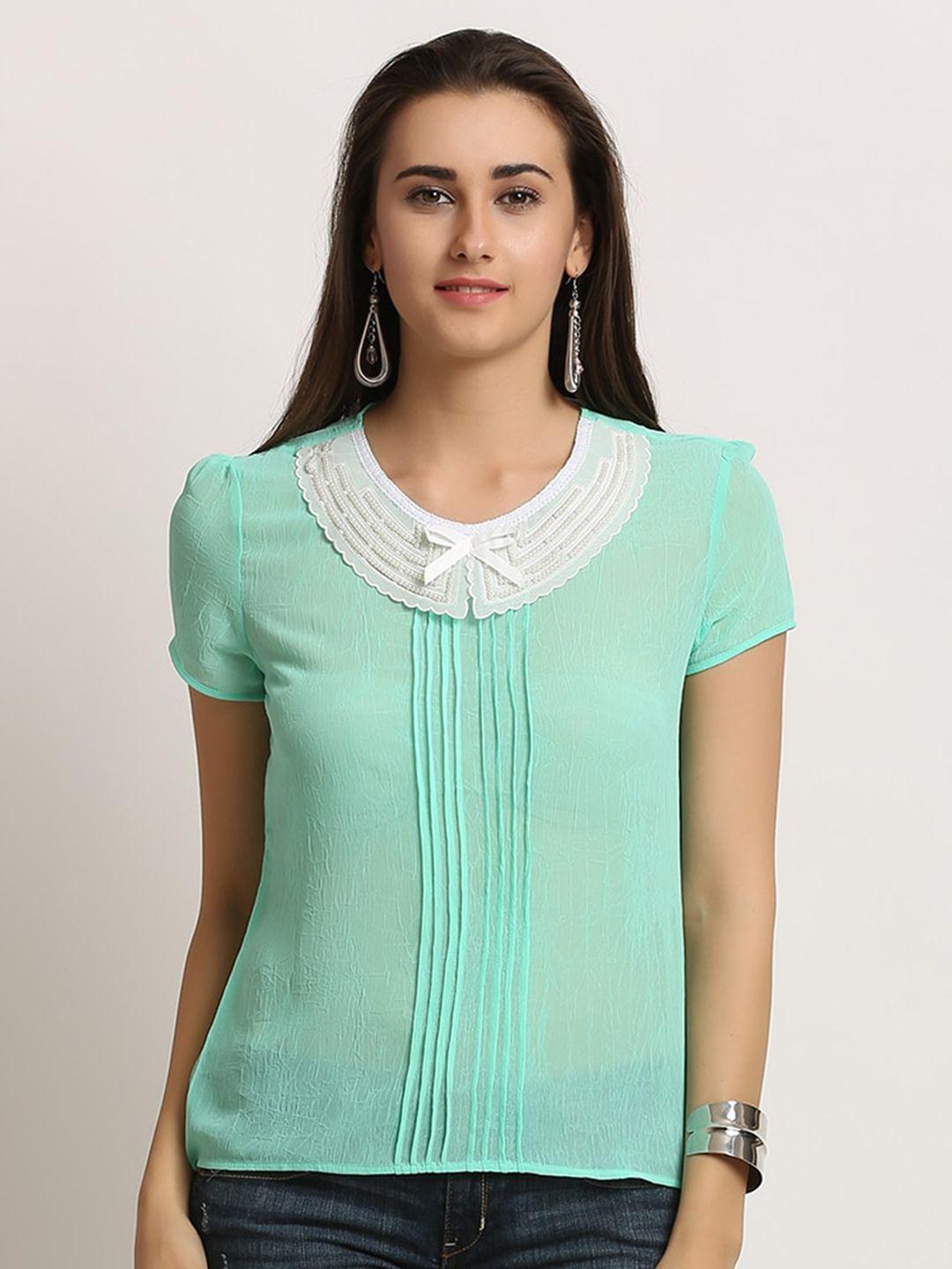 moda elementi green cotton top