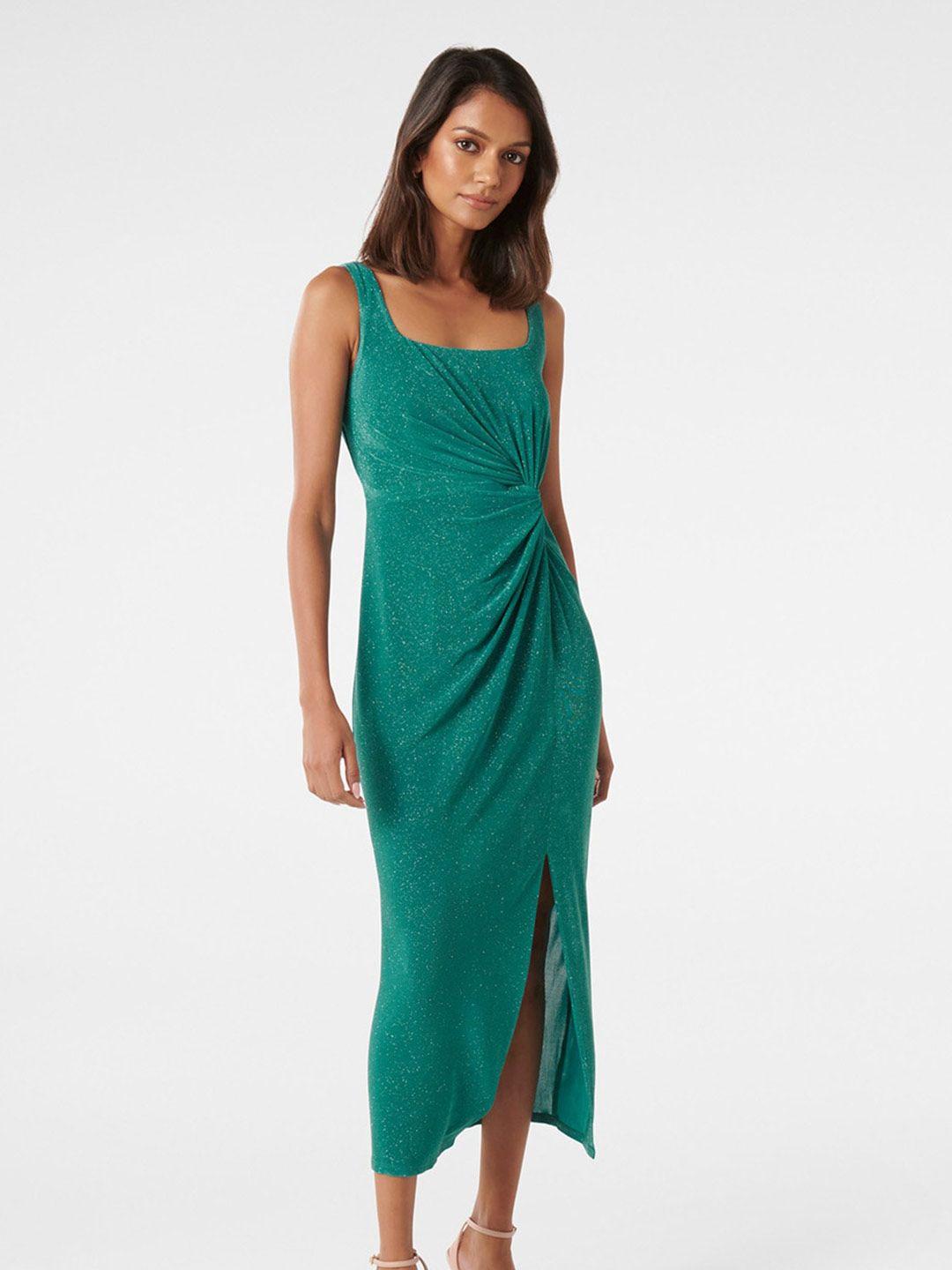 forever new green sheath midi dress