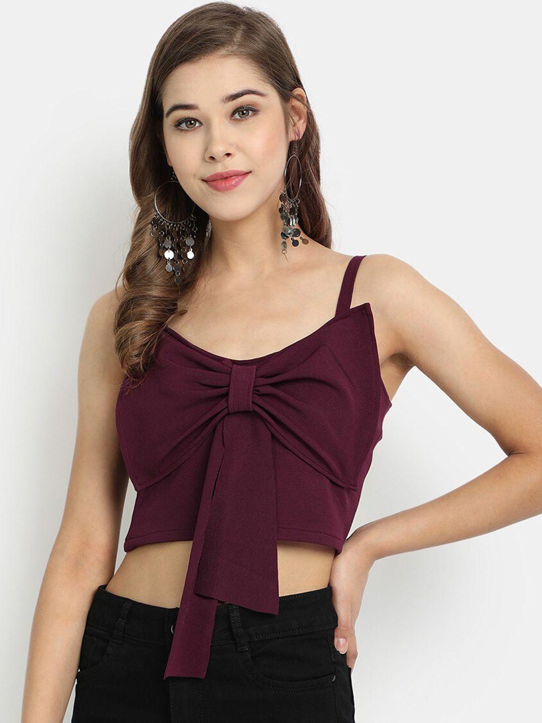 golden kite shoulder straps crop top