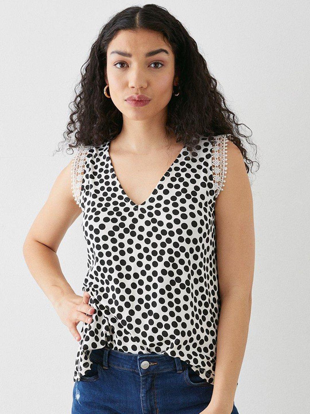 dorothy perkins polka dot print top