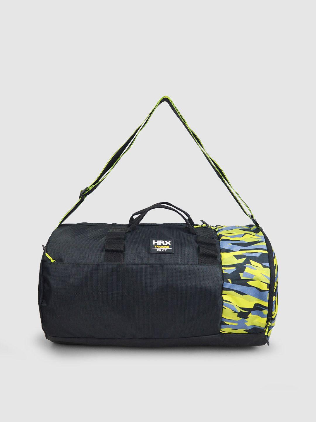 hrx by hrithik roshan printed duffel bag