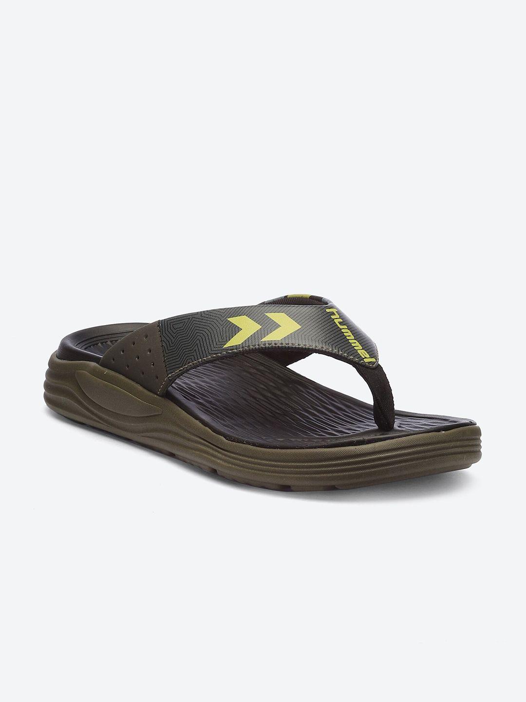 hummel men printed thong flip-flops