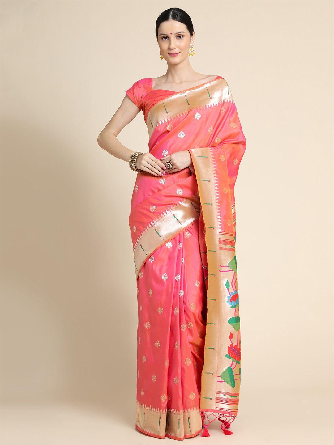 vishnu weaves ethnic motifs woven design zari saree