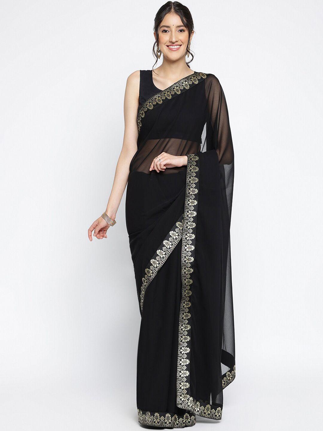 ambuja international zari pure georgette saree