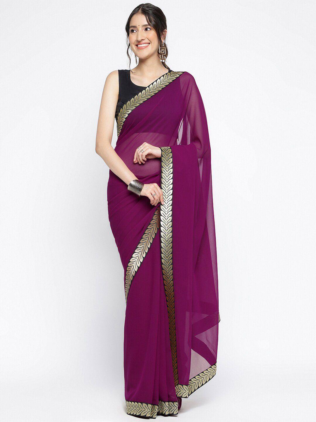 ambuja international zari pure georgette saree