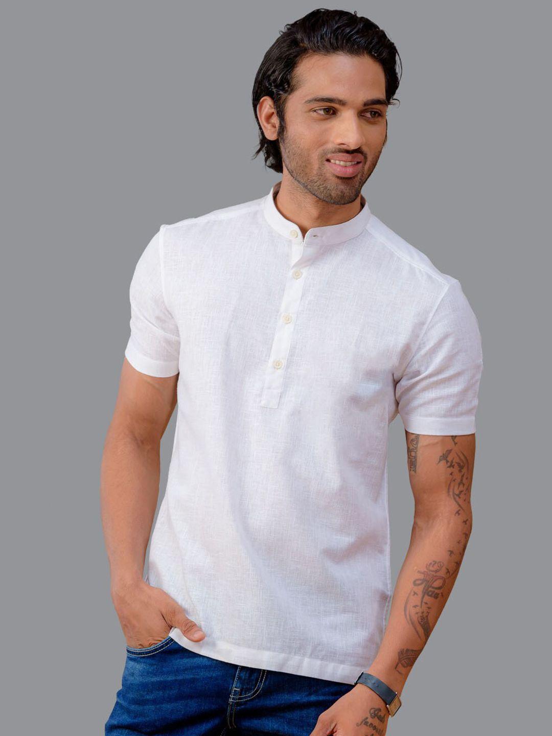 kingdom of white men white opaque casual shirt