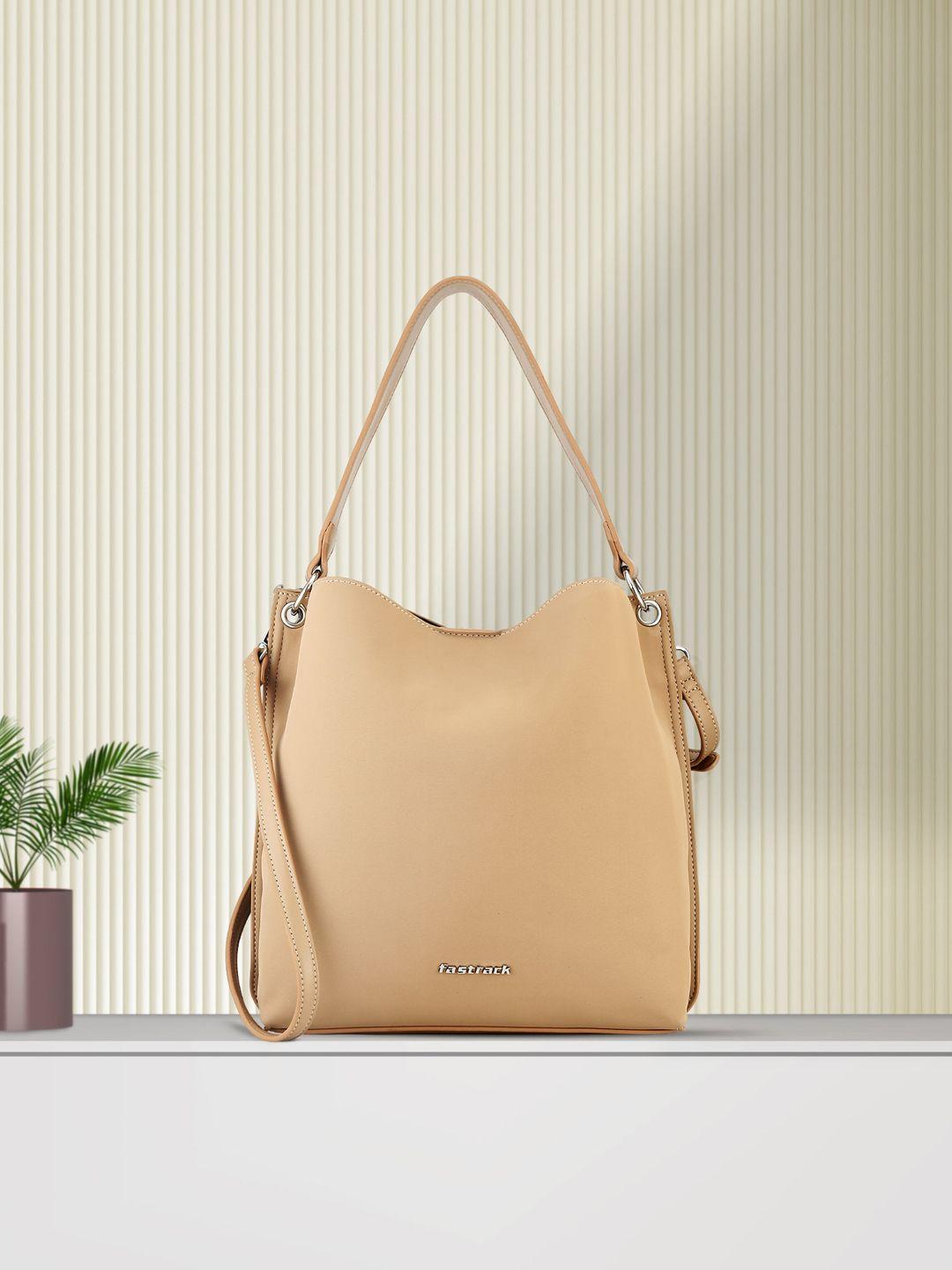 fastrack pu structured shoulder bag