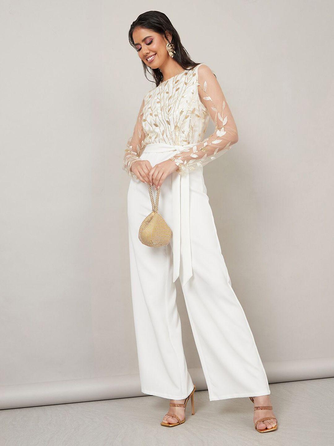 styli gold-toned basic jumpsuit