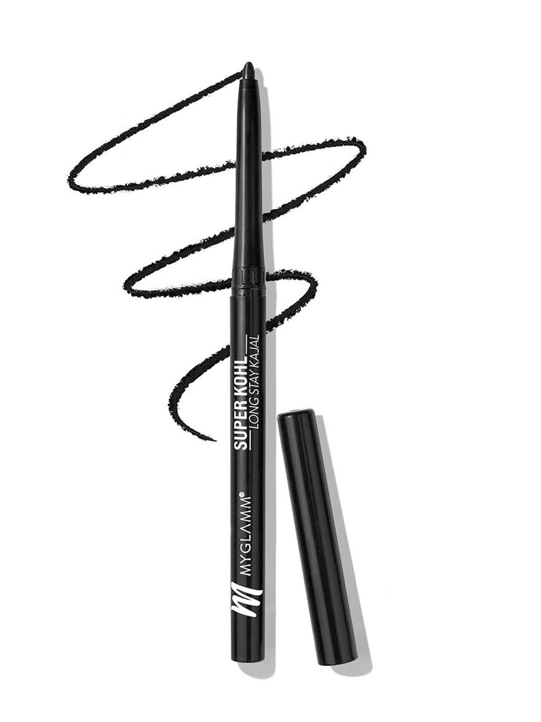 myglamm super kohl long stay kajal 9.9 g- black