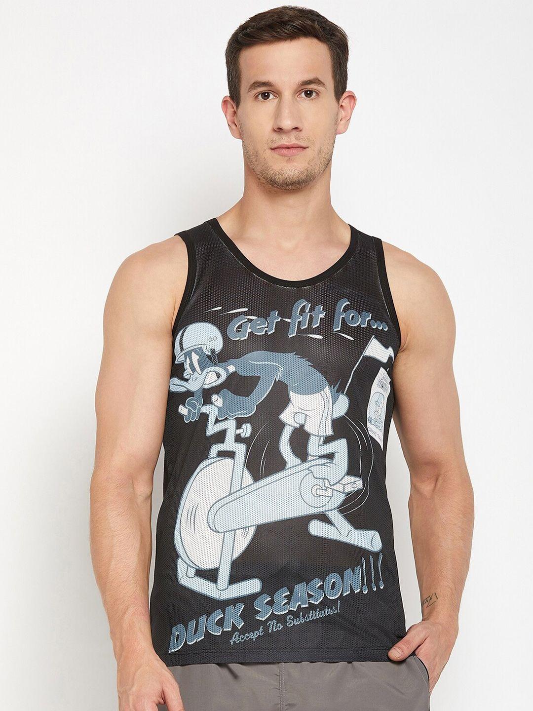 wear your mind looney tunes printed sleeveless t-shirt