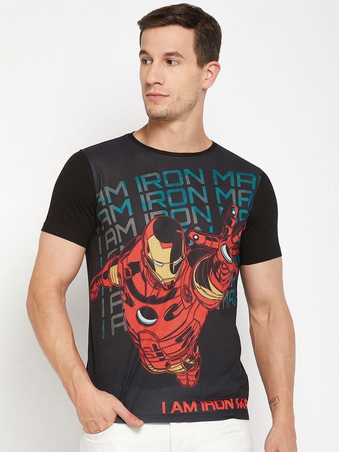 wear your mind iron man printed t-shirt