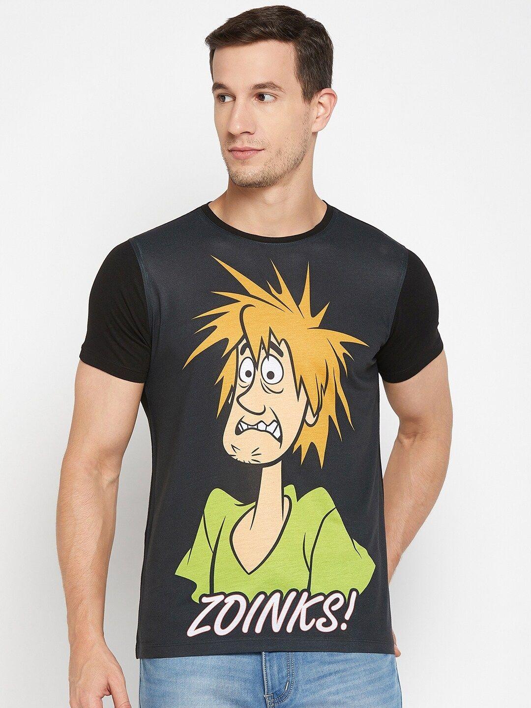 wear your mind shaggy printed knitted t-shirt