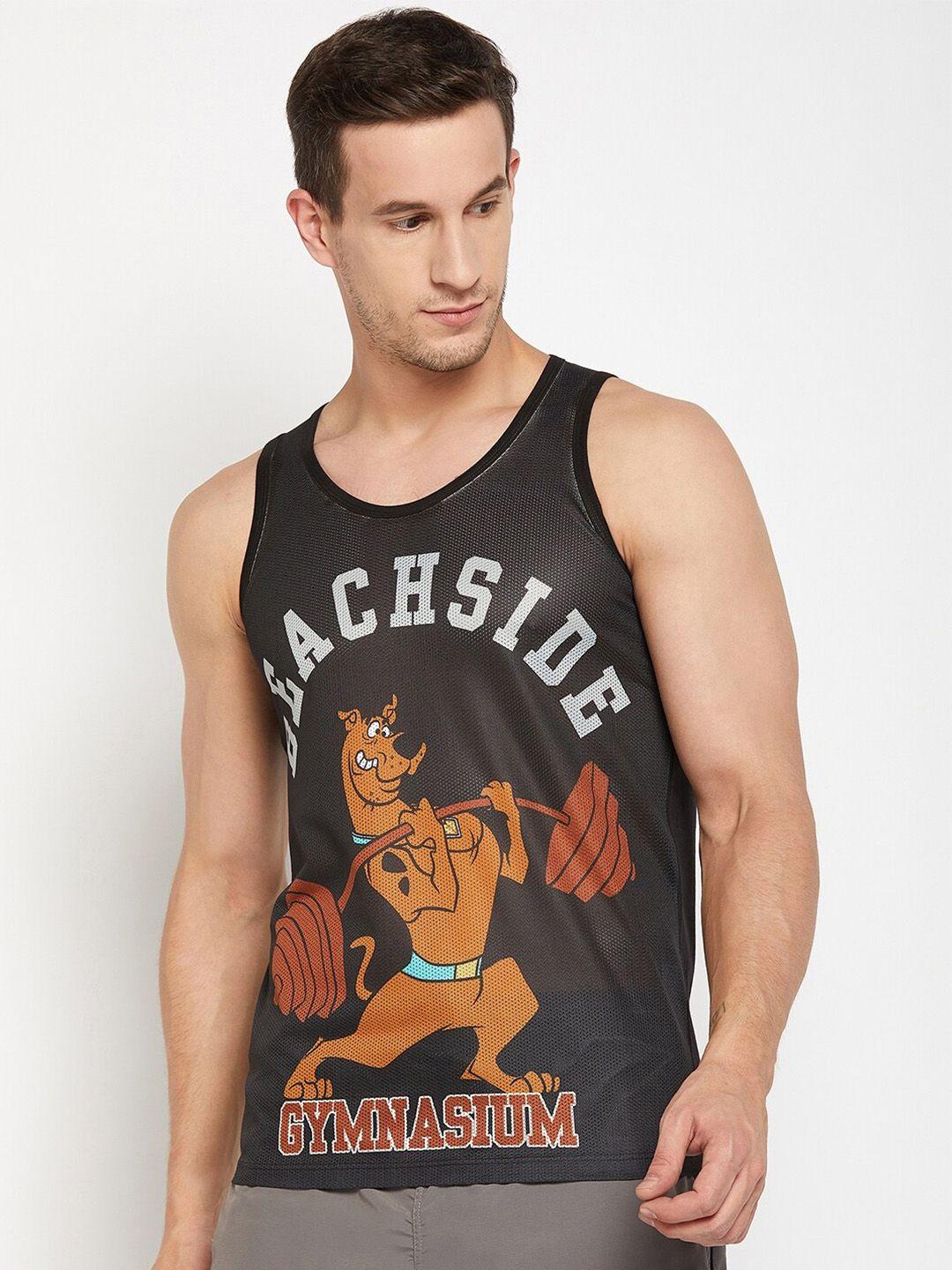 wear your mind scooby-doo printed sleeveless t-shirt