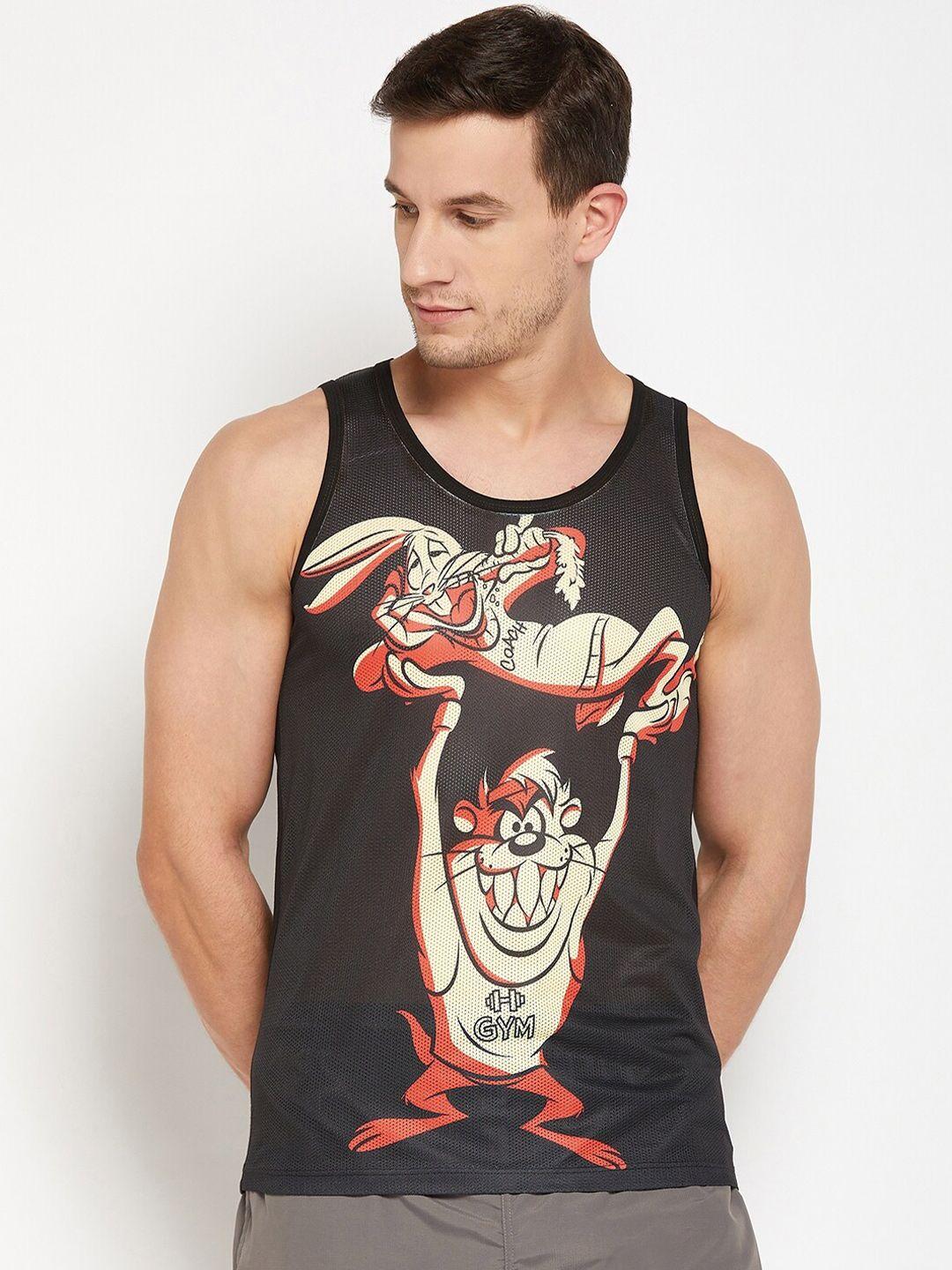 wear your mind looney tunes printed t-shirt